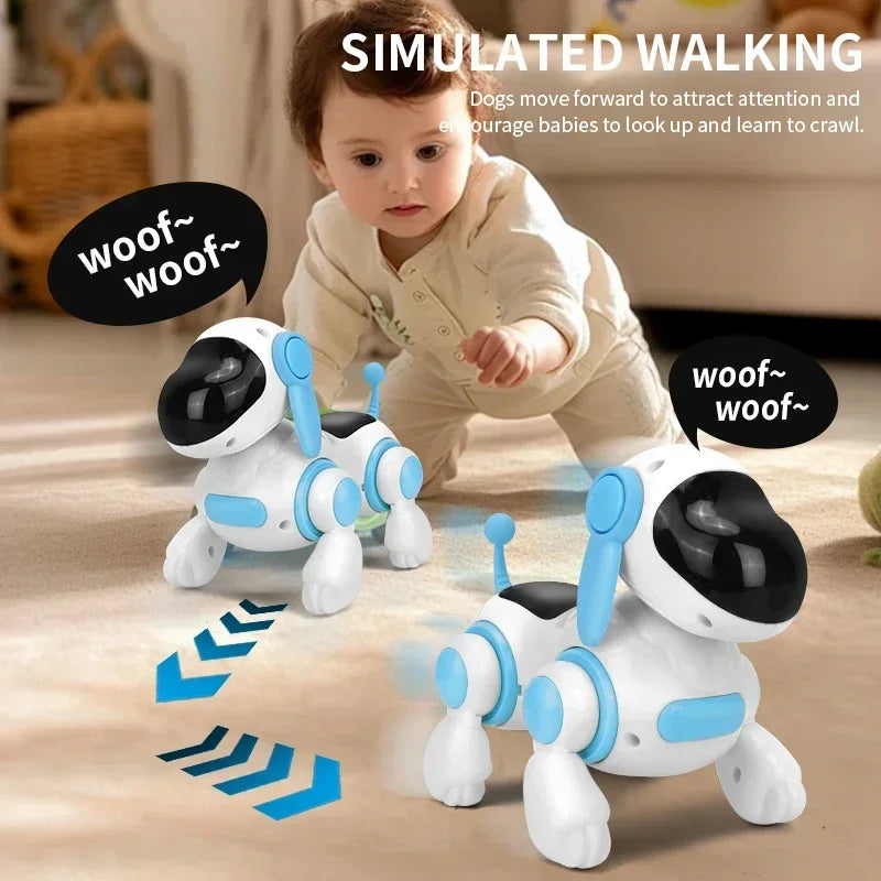 Robot Electronic Dog Robot  Intelligent Touch Remote Control Electric Pet for Children's Toys Dog Stunt Walking Dancing Toy